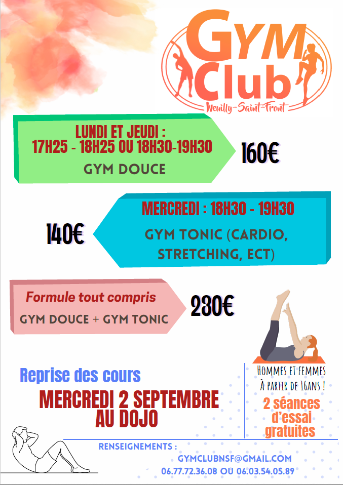 Flyer 2026-2027 gym club